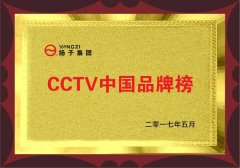 揚(yáng)子獲得CCTV中國品牌榜 揚(yáng)子獲得CCTV中國品牌榜